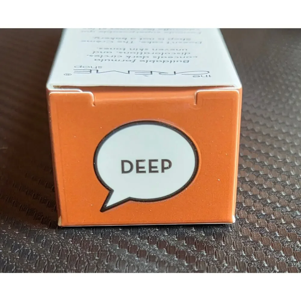 The Creme Shop Cover Story Full Coverage Concealer DEEP CR-FA-CCSDE New in Box